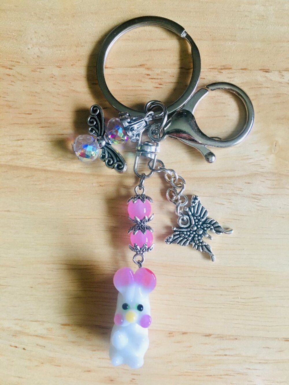 Poshmark Listing: Bunny, Butterfly & Fairy Charm Keychain